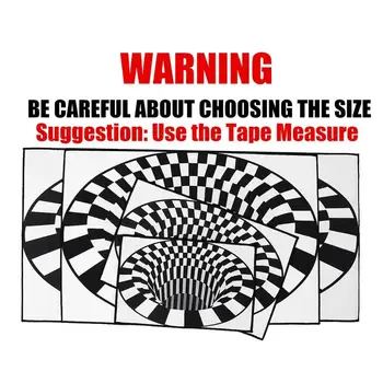 3D Three-dimensional Black&White Stereo Vision Carpet For Living Room Doormat Tea Table Sofa Illusion Carpet For Bed Room Decor
3D Three-dimensional Black&White Stereo Vision Carpet For Living Room Doormat Tea Table Sofa Illusion Carpet For Bed Room Decor