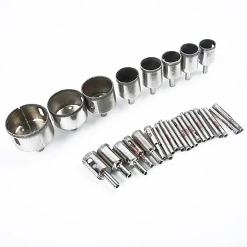 28 Pieces 6 50mm Diamonds Coated Holes Saw Set Tiles Ceramic Glasses Marble Drilling Bits Tools Drill Bits 
28 Pieces 6 50mm Diamonds Coated Holes Saw Set Tiles Ceramic Glasses Marble Drilling Bits Tools Drill Bits