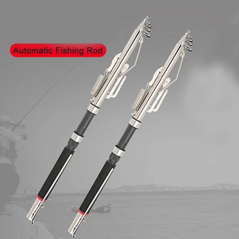 High Quality Automatic Telescopic Fishing Rod Fish Pole 1.8M 2.1m 2.4m 2.7m Sea River Lake Stainless Steel Spinning Fishing Rod
High Quality Automatic Telescopic Fishing Rod Fish Pole 1.8M 2.1m 2.4m 2.7m Sea River Lake Stainless Steel Spinning Fishing Rod