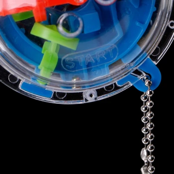 36 Barriers Mini 3D Spherical Labyrinth Magic Maze Ball Puzzle Toy Keyring Chain
36 Barriers Mini 3D Spherical Labyrinth Magic Maze Ball Puzzle Toy Keyring Chain