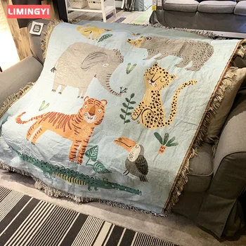 LIMINGYI Animal World Knitted Line Blanket Personality Sofa Blanket Cover Blanket Nordic Tapestry Decorative Blanket Sofa MT014
LIMINGYI Animal World Knitted Line Blanket Personality Sofa Blanket Cover Blanket Nordic Tapestry Decorative Blanket Sofa MT014