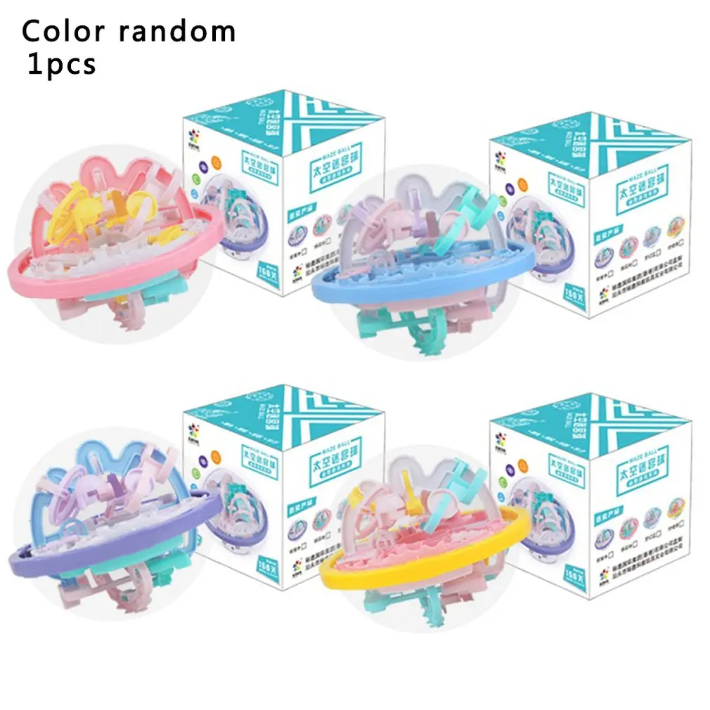 1pcs 3D Space Maze Ball Steel Ball Labyrinth Brain Power Developing Balance Exercising For Children Random Color
1pcs 3D Space Maze Ball Steel Ball Labyrinth Brain Power Developing Balance Exercising For Children Random Color