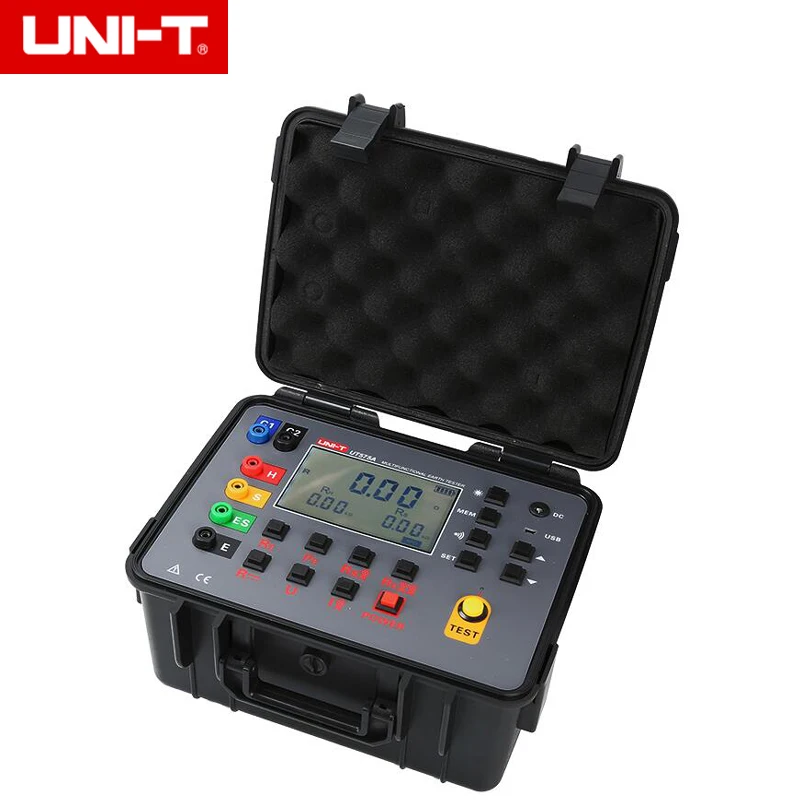 UNI-T UT575A Double Clamp Grounding Resistance Tester Backlight 
UNI-T UT575A Double Clamp Grounding Resistance Tester Backlight