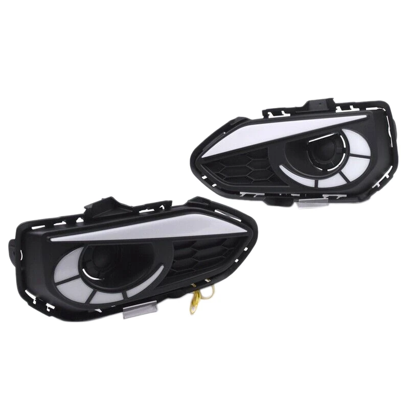 

2 x LED Daytime Running Light For Honda Fit Jazz 2018 2019 Car Accessories WY3G6