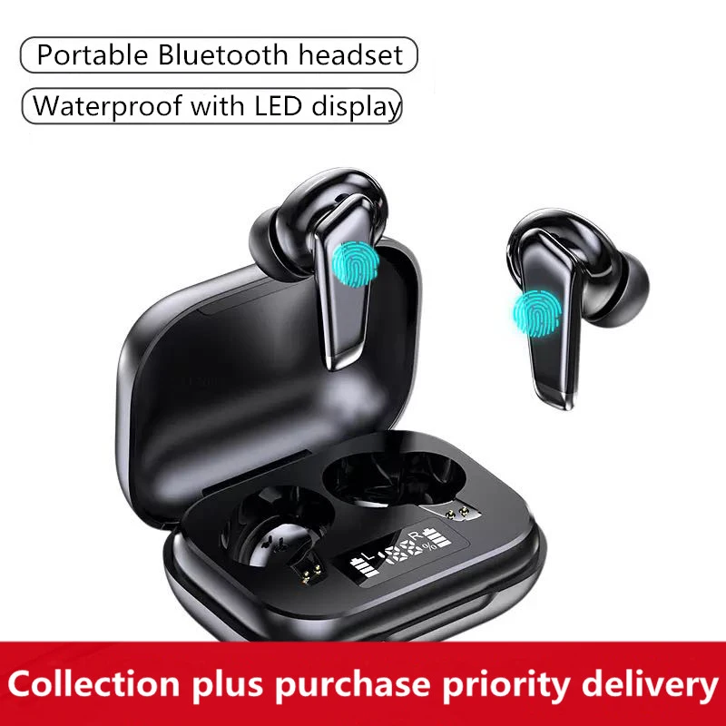 TWS Bluetooth 5.0 Wireless Earphones 9D Smart Touch Waterproof and Sweatproof with LED Display for iPhone Xiaomi Huawei Samsung
TWS Bluetooth 5.0 Wireless Earphones 9D Smart Touch Waterproof and Sweatproof with LED Display for iPhone Xiaomi Huawei Samsung