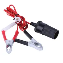 Car Battery Clips Female Car Cigarette Lighter Power Socket to Battery Clip-On Crocodile Car Battery Clips Female Car Cigarette Lighter Power Socket to Battery Clip-On Crocodile