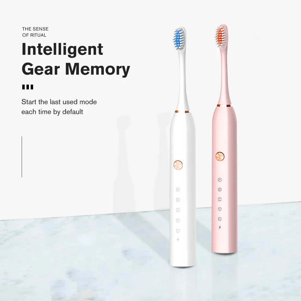 Sonic Ultrasonic Electric Toothbrush USB Charge Rechargeable Tooth Brushes Washable Electronic Powerful Whitening Teeth Brush
Sonic Ultrasonic Electric Toothbrush USB Charge Rechargeable Tooth Brushes Washable Electronic Powerful Whitening Teeth Brush