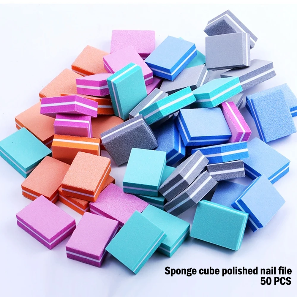 50pcs lot Double-sided Mini Nail File Blocks Colorful Sponge Nail Polish Sanding Buffer Strips Polishing Manicure Tools
50pcs lot Double-sided Mini Nail File Blocks Colorful Sponge Nail Polish Sanding Buffer Strips Polishing Manicure Tools