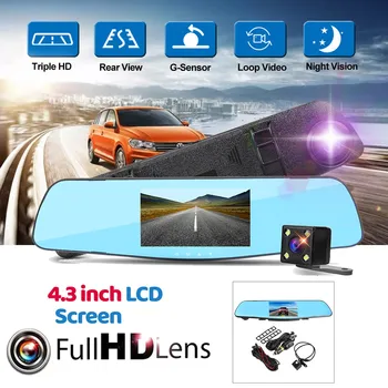 1080P HD Car DVR Camera 3.5/4.3 Inch Automobile Data Recorder Mirror Rear View Mirror Camera Recorder Car Rear View Mirror DVR
1080P HD Car DVR Camera 3.5/4.3 Inch Automobile Data Recorder Mirror Rear View Mirror Camera Recorder Car Rear View Mirror DVR