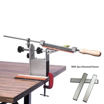 360 Rotaing Pro Professional Kithen Knife Sharpener System with 3pcs Diamond Stones apex afilador cuchillo ferramentas
360 Rotaing Pro Professional Kithen Knife Sharpener System with 3pcs Diamond Stones apex afilador cuchillo ferramentas