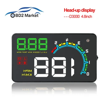 NEW OBD2 D3000 4.8 inch HUD car Head-up display Windshield Projector Overspeed RPM Alarm car accessories head uo display
NEW OBD2 D3000 4.8 inch HUD car Head-up display Windshield Projector Overspeed RPM Alarm car accessories head uo display