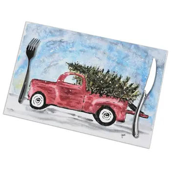 Set of 6 Old Fashioned Red Truck Christmas Watercolor Placemats for Dining Table Place Mat in Kitchen Accessories Cup Wine Mat
Set of 6 Old Fashioned Red Truck Christmas Watercolor Placemats for Dining Table Place Mat in Kitchen Accessories Cup Wine Mat
