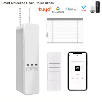 Smart Motorized Chain Roller Blinds,Tuya WiFi Remote Voice Control Shade Shutter Drive Motor Work With Alexa/Google home
Smart Motorized Chain Roller Blinds,Tuya WiFi Remote Voice Control Shade Shutter Drive Motor Work With Alexa/Google home
