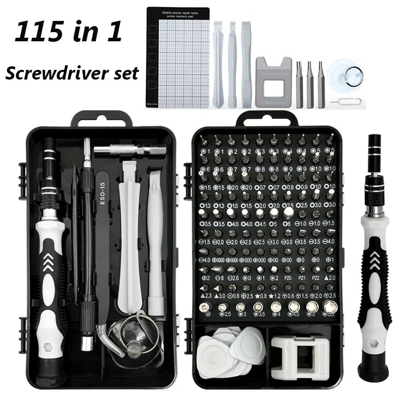 115 In 1 Multi-function Screwdriver Set, Manual Repair Tool for Magnetic Screwdriver Bit, for Mobile Phones, Electronic Products
115 In 1 Multi-function Screwdriver Set, Manual Repair Tool for Magnetic Screwdriver Bit, for Mobile Phones, Electronic Products