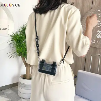 Women Bags Super Mini Jelly Transparent PVC Shoulder Bag Ladies PU Splicing Design Crossbody Bag Female Lipstick Messenger Purse
Women Bags Super Mini Jelly Transparent PVC Shoulder Bag Ladies PU Splicing Design Crossbody Bag Female Lipstick Messenger Purse