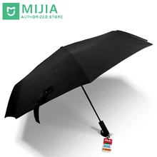 Original novo xiaomi mijia guarda-chuva automático ensolarado chuvoso alumínio à prova de vento à prova dwindproof água uv homem mulher verão inverno(China)