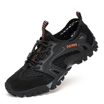 Summer Breathable Men Hiking Shoes Suede + Mesh Outdoor Men Sneakers Climbing Shoes Men Sport Shoes Quick-dry Water Shoes
Summer Breathable Men Hiking Shoes Suede + Mesh Outdoor Men Sneakers Climbing Shoes Men Sport Shoes Quick-dry Water Shoes