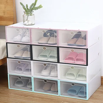 6PCS Thickened Shoes Boxes Footwear Storage Case Plastic Shoe Holder Transparent Shoes Organizer for Women Ladies
6PCS Thickened Shoes Boxes Footwear Storage Case Plastic Shoe Holder Transparent Shoes Organizer for Women Ladies