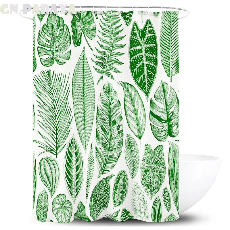 Tropical plant macrame green Bath Curtains Waterproof Polyester Fabric retro leaf tropical shower Curtains Screen with Hooks
Tropical plant macrame green Bath Curtains Waterproof Polyester Fabric retro leaf tropical shower Curtains Screen with Hooks