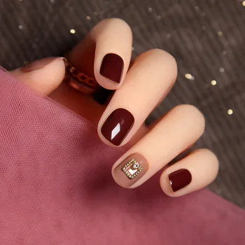 24pcs/Set Suitable Summer Wearable Fake Nails press on Wine Red bean paste Detachable Woman Full Cover Finished Fingernail tips
24pcs/Set Suitable Summer Wearable Fake Nails press on Wine Red bean paste Detachable Woman Full Cover Finished Fingernail tips