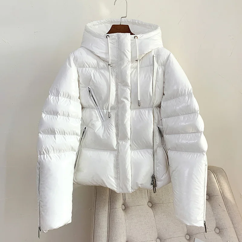 White Bright Women Winter Coat Waterproof Fashion Zipper Hooded Thick Warm Down Jackets Short Female Parkas Outerwear
White Bright Women Winter Coat Waterproof Fashion Zipper Hooded Thick Warm Down Jackets Short Female Parkas Outerwear