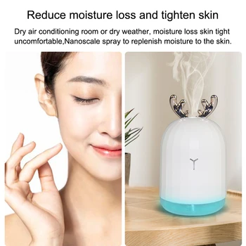 USB Air Humidifier,Mist Maker,Mini 220ML Oil Diffuser Aromatherapy Household Mist Maker Car Purifier with LED Night Lamp
USB Air Humidifier,Mist Maker,Mini 220ML Oil Diffuser Aromatherapy Household Mist Maker Car Purifier with LED Night Lamp
