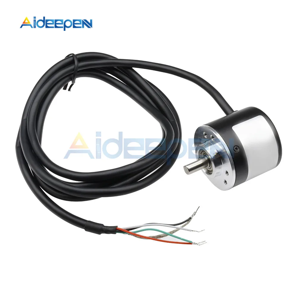 DC 5-24V 600 Pulse/360 Pulse Incremental Optical Rotary Encoder A B Phase NPN Open Collector Output
DC 5-24V 600 Pulse/360 Pulse Incremental Optical Rotary Encoder A B Phase NPN Open Collector Output