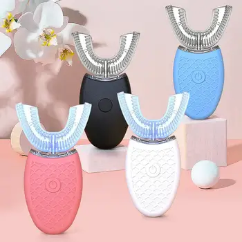 360 Degrees Intelligent Automatic Ultrasonic Toothbrush U Shape With 3 Modes Teeth Whitening Massage Daily Cleaning
360 Degrees Intelligent Automatic Ultrasonic Toothbrush U Shape With 3 Modes Teeth Whitening Massage Daily Cleaning