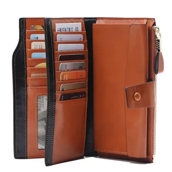 RFID Genuine Leather Wallet Women Long Clutch Purses Female Wallets Luxury Top Layer Cowhide Phone Wallet Ladies Money Purse
RFID Genuine Leather Wallet Women Long Clutch Purses Female Wallets Luxury Top Layer Cowhide Phone Wallet Ladies Money Purse
