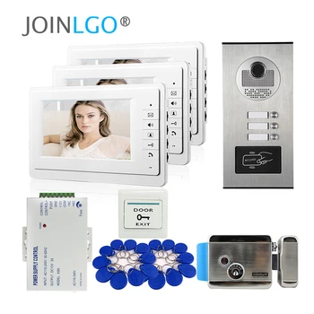 Apartment 7" Color Video Door Phone Intercom System 3 Monitors + RFID Access Door Camera 3 Buttons + Electric Lock FREE SHIPPING
Apartment 7" Color Video Door Phone Intercom System 3 Monitors + RFID Access Door Camera 3 Buttons + Electric Lock FREE SHIPPING