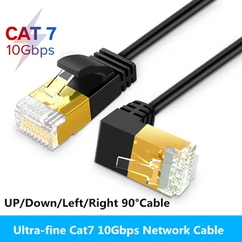 Ultra Slim Cat7 Ethernet Cable RJ45 Right Angle UTP Network Cable Patch Cord 90 Degree Cat6a Lan Cables for Laptop Router TV BOX
Ultra Slim Cat7 Ethernet Cable RJ45 Right Angle UTP Network Cable Patch Cord 90 Degree Cat6a Lan Cables for Laptop Router TV BOX