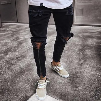 New Fashion Mens Skinny Jeans Ripped Slim Fit Stretch Denim Distress Zipper Frayed Biker Scratchted Hollow Out Long Jeans Boy
New Fashion Mens Skinny Jeans Ripped Slim Fit Stretch Denim Distress Zipper Frayed Biker Scratchted Hollow Out Long Jeans Boy