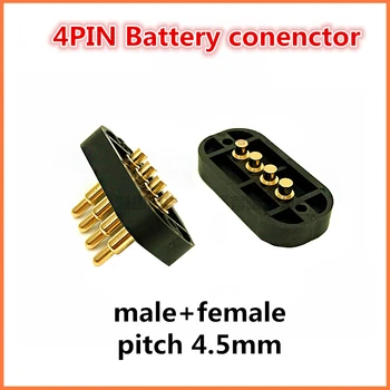 5pair Female Male Spring Loaded Connector Pogo Pin 4 Pin 4.5 mm Pitch Through Holes With Flange Panel Mount Single Row Strip
5pair Female Male Spring Loaded Connector Pogo Pin 4 Pin 4.5 mm Pitch Through Holes With Flange Panel Mount Single Row Strip