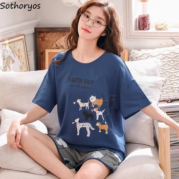 Pajama Sets Women Sleepwear Female Summer Short Sleeve Thin Girls Large Home Suit High Quality Soft Loose Womens Clothhing Chic
Pajama Sets Women Sleepwear Female Summer Short Sleeve Thin Girls Large Home Suit High Quality Soft Loose Womens Clothhing Chic
