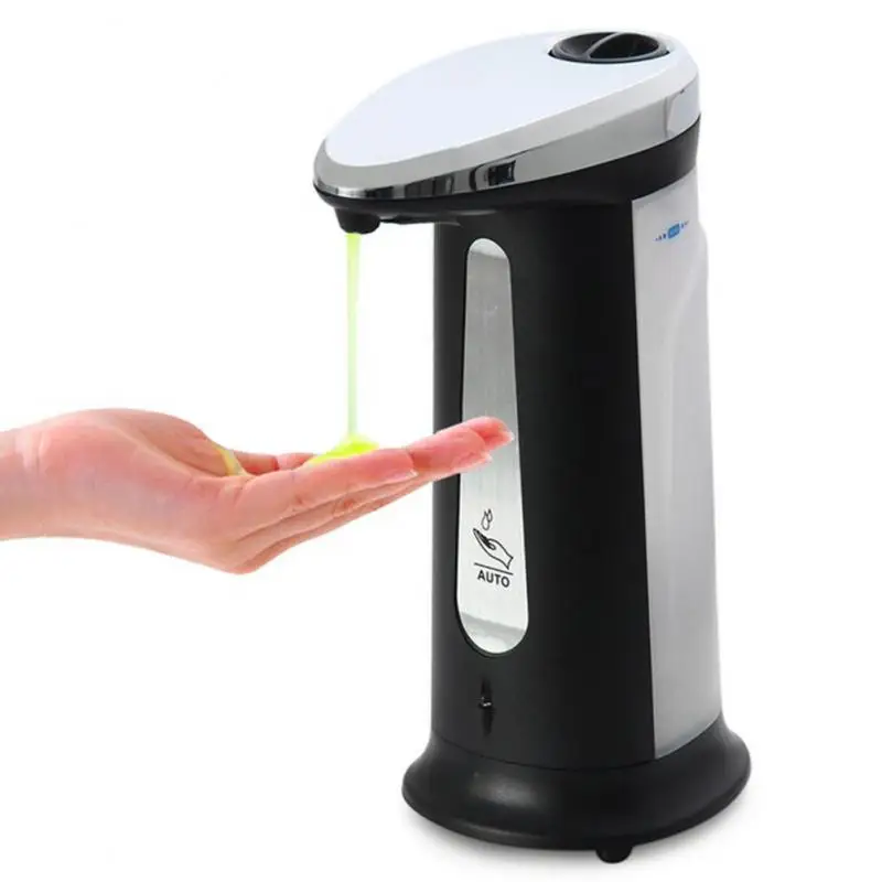 Фото 400ml Automatic Liquid Soap Dispenser Smart Sensor Touchless Electroplated Sanitizer Dispensador Kitchen Bathroom Electronics |