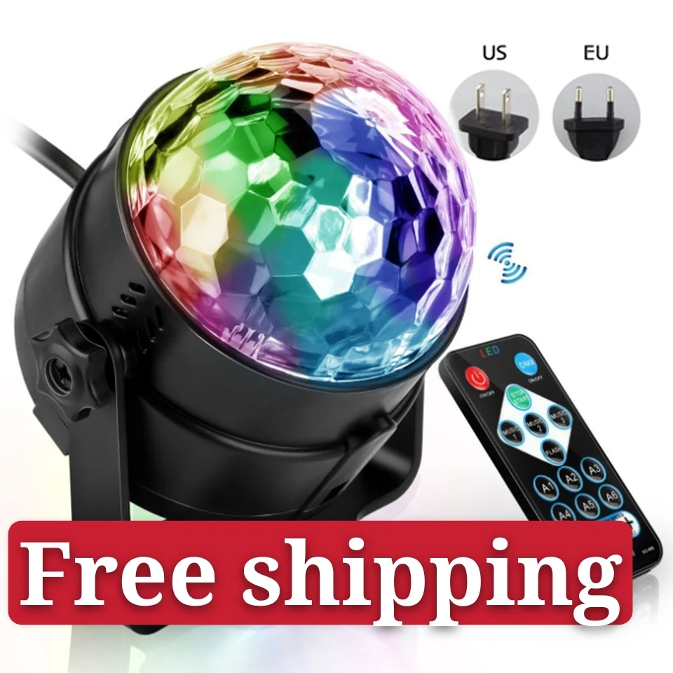 Sound Activated Rotating Disco Ball DJ Party Lights 3W 3LED RGB LED Stage Lights For Christmas Wedding sound party lights
Sound Activated Rotating Disco Ball DJ Party Lights 3W 3LED RGB LED Stage Lights For Christmas Wedding sound party lights