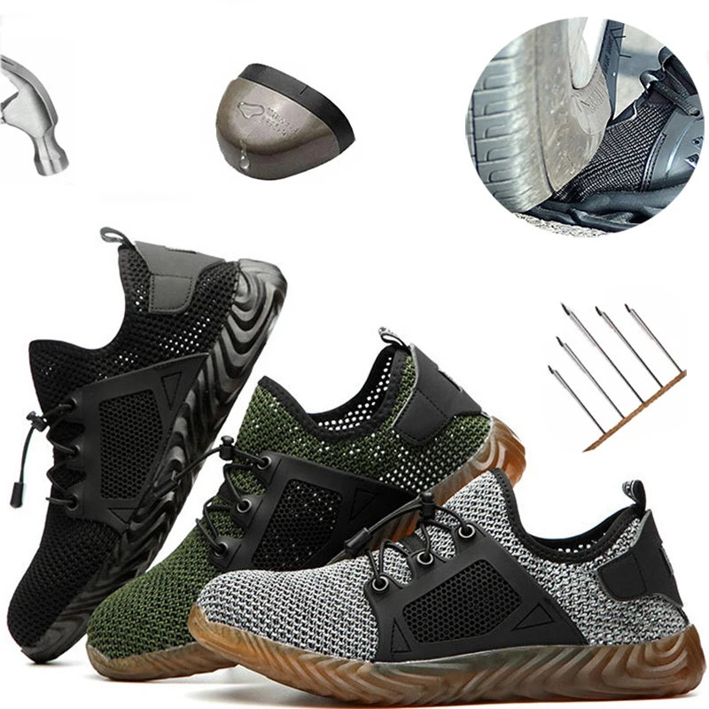Men Work Safety Shoes Woman and Men Be Applicable Outdoor Steel Toe Anti Smashing Anti-slip Puncture Proof Work Boots
Men Work Safety Shoes Woman and Men Be Applicable Outdoor Steel Toe Anti Smashing Anti-slip Puncture Proof Work Boots