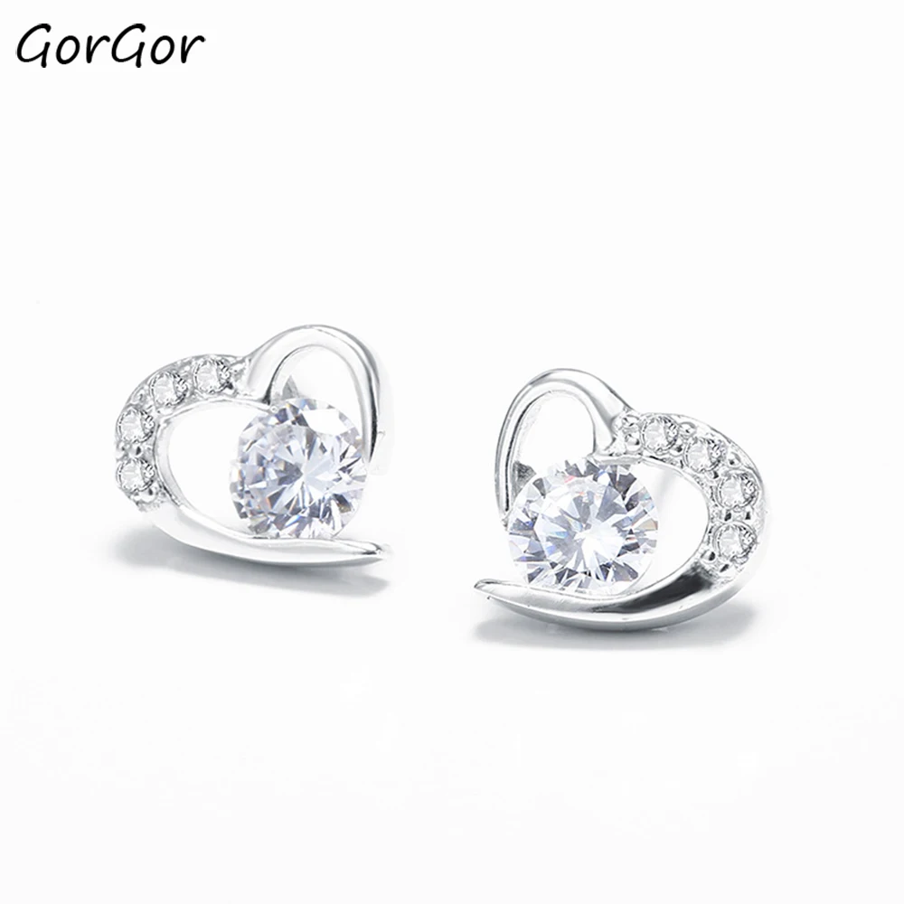 GorGor Clip Earrings Women 925 Sterling Pattern Heart-shape Mosaic Zirconia Simplicity Exquisite Valentine's Day Gift E071
GorGor Clip Earrings Women 925 Sterling Pattern Heart-shape Mosaic Zirconia Simplicity Exquisite Valentine's Day Gift E071
