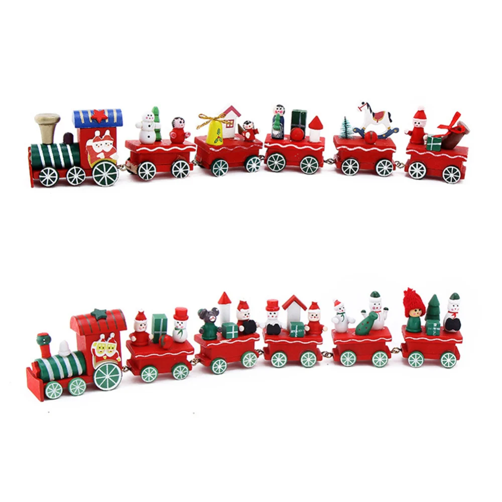 Christmas Little 6 Wood Train Painted Christmas Decoration for Home with Santa/bear Xmas kid gift ornament navidad new year gift
Christmas Little 6 Wood Train Painted Christmas Decoration for Home with Santa/bear Xmas kid gift ornament navidad new year gift