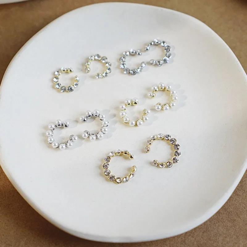 Minimalist Korean Gold Small Open Circle Full Crystal Pearl Earcuff Earrings Without Piercing Clip On Earrings Accessories
Minimalist Korean Gold Small Open Circle Full Crystal Pearl Earcuff Earrings Without Piercing Clip On Earrings Accessories