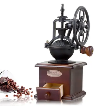 Classical Wooden Manual Coffee Grinder Hand Cast iron Retro Handmade Coffee Beans Spice Mini Burr Mill Grinders Kitchen Tool
Classical Wooden Manual Coffee Grinder Hand Cast iron Retro Handmade Coffee Beans Spice Mini Burr Mill Grinders Kitchen Tool