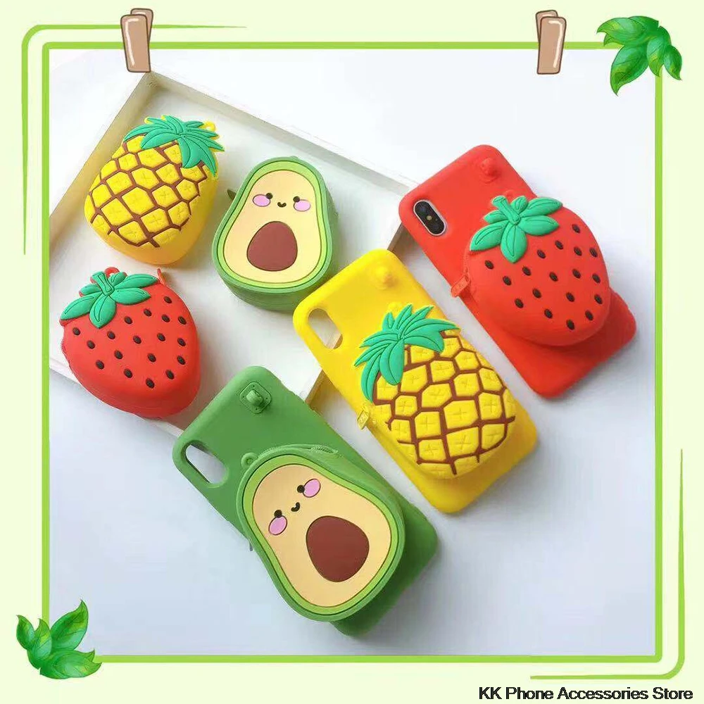 Cute Fruit Pocket Wallet Case For iPhone XS Max X 10 XR 7 8 Soft Silicone Strawberry Cover For iPhone 6 6s 7 8 Plus Phone Cases
Cute Fruit Pocket Wallet Case For iPhone XS Max X 10 XR 7 8 Soft Silicone Strawberry Cover For iPhone 6 6s 7 8 Plus Phone Cases