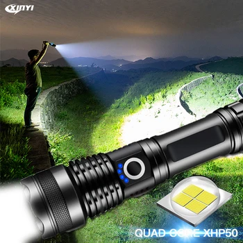 80000LM Powerful Led Flashlight XHP50 flashlight USB charging 5Mode Zoom led torch lanter 1*18650 battery For Camping Lamp
80000LM Powerful Led Flashlight XHP50 flashlight USB charging 5Mode Zoom led torch lanter 1*18650 battery For Camping Lamp