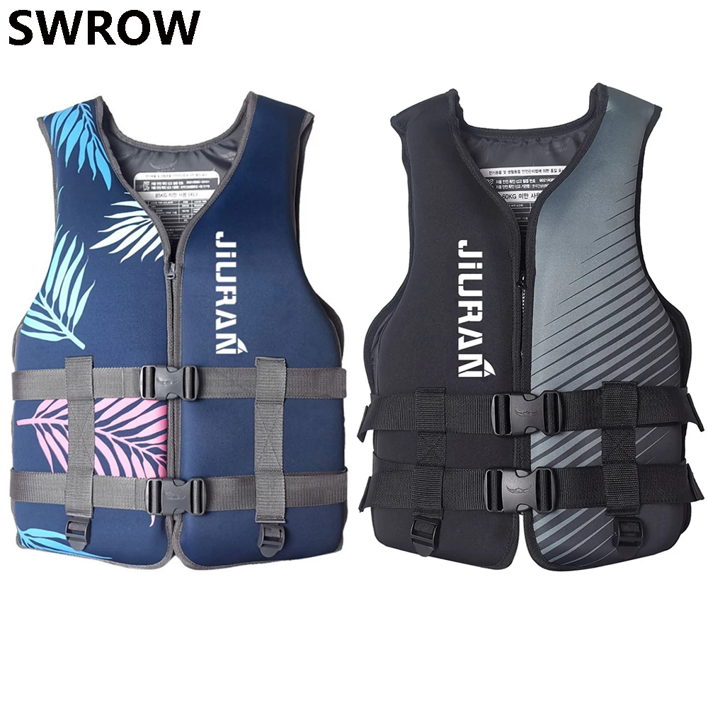 

Neoprene adult life jacket water sports buoyancy vest portable rafting surfing fishing swimming boating safety rescue life jacke
