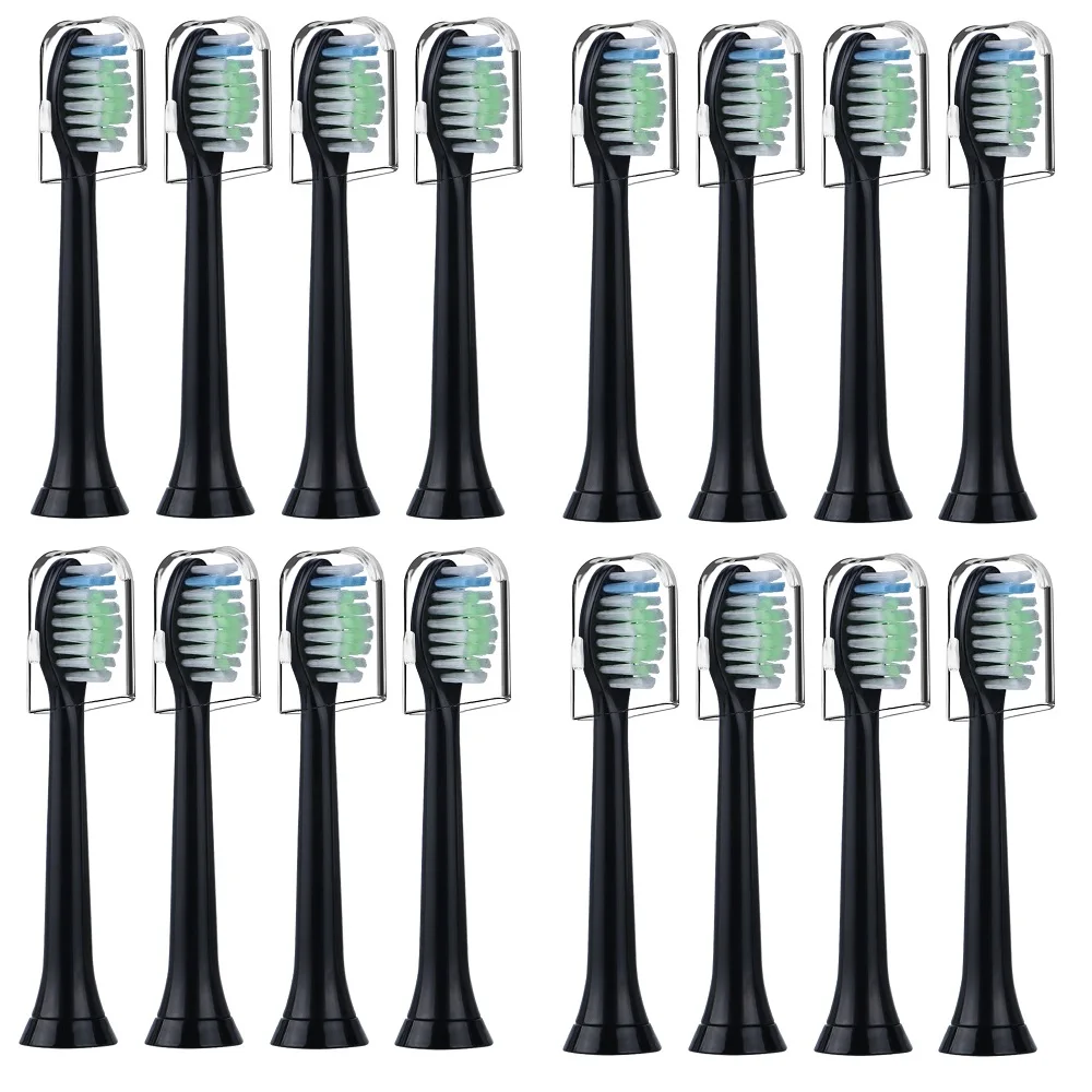 16pcs Electric Sonic Toothbrush Replacement For Philips Sonicare Brush Heads HX6064 Diamond Clean Soft Bristles Black Best New
16pcs Electric Sonic Toothbrush Replacement For Philips Sonicare Brush Heads HX6064 Diamond Clean Soft Bristles Black Best New