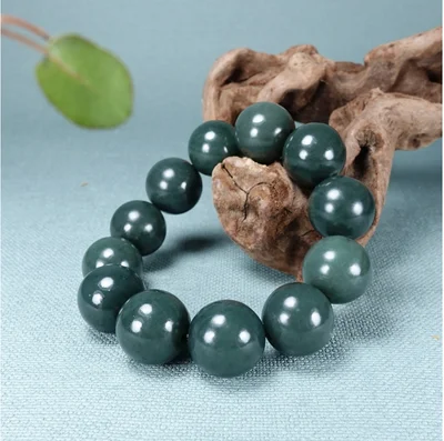 Zheru Jewelry Natural Hetian Jade Sapphire Dark Green Round Bead Bracelet Men's and Women's Jewelry Best Gift
Zheru Jewelry Natural Hetian Jade Sapphire Dark Green Round Bead Bracelet Men's and Women's Jewelry Best Gift