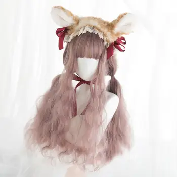 Cosplaysalon Lolita 64CM Long Curly Black Mixed Gray Purple Ombre Fringe Bangs Cute Party Synthetic Hair Cosplay Wig
Cosplaysalon Lolita 64CM Long Curly Black Mixed Gray Purple Ombre Fringe Bangs Cute Party Synthetic Hair Cosplay Wig