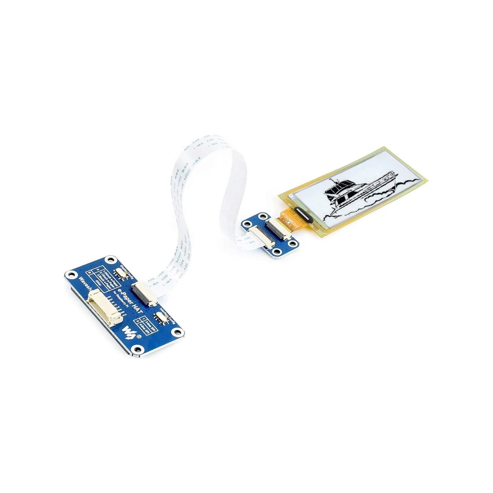 2.9inch Flexible E-Ink Display HAT for Raspberry Pi 296×128 Resolution with Embedded Controller Black White SPI Interface
2.9inch Flexible E-Ink Display HAT for Raspberry Pi 296×128 Resolution with Embedded Controller Black White SPI Interface