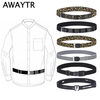 AWAYTR Elasticated Non Slip Belt for Man Shirt Anti-slip Glue Strip Fashionable Leopard Belt Insert Buckle Waistband Teen Adult
AWAYTR Elasticated Non Slip Belt for Man Shirt Anti-slip Glue Strip Fashionable Leopard Belt Insert Buckle Waistband Teen Adult