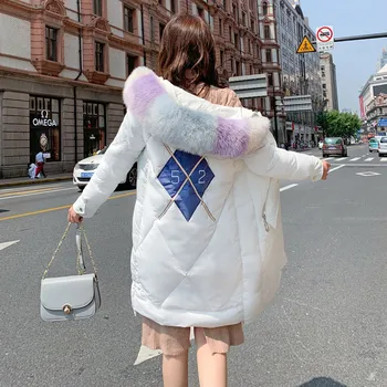 2019 New Medium Long Cotton Jacket Winter Female Loose Thick Warm Parkas Large Fur Collar Hooded Female Cotton Outerwear JIU305
2019 New Medium Long Cotton Jacket Winter Female Loose Thick Warm Parkas Large Fur Collar Hooded Female Cotton Outerwear JIU305